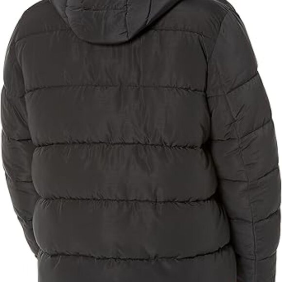 COPY - Amazon Aware Men's XXL Puffer Jacket Washed Black Hooded Coat Warm Polye… - Picture 7 of 13